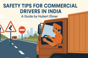 🚛 Safety Tips for Commercial Drivers in India – A Guide by Hubert Ebner