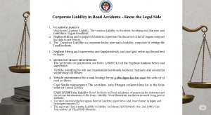 ⚖️ Corporate Liability in Road Accidents – Know the Legal Side