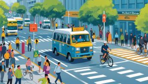 Dealing with Pedestrians and Cyclists – Public Vehicle Drivers’ Guide