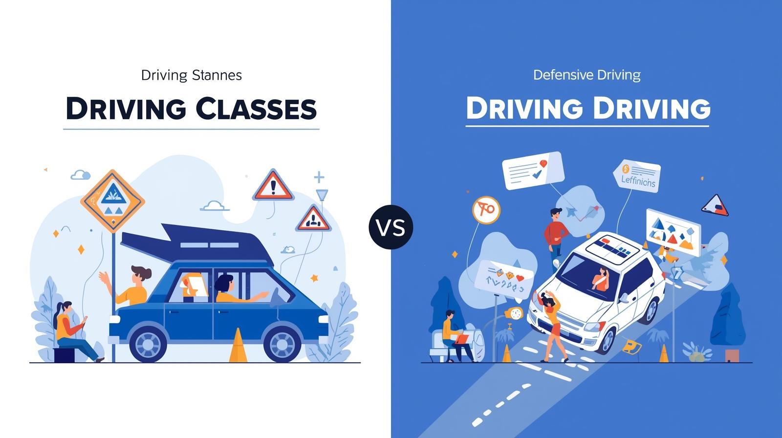 Driving Classes vs. Defensive Driving Programs – Key Differences Explained